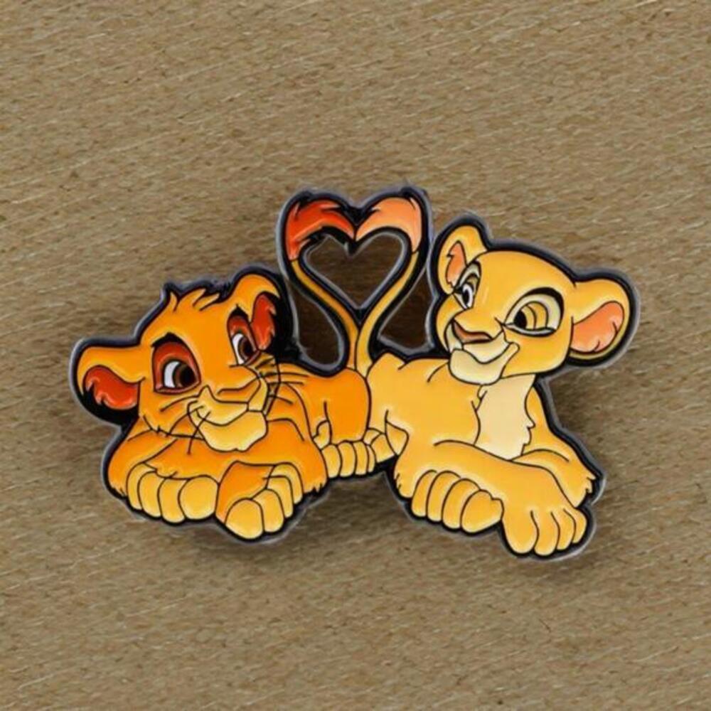 Disney Fantasy Pin - Lion King Simba And Nala Heart Love